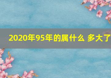 2020年95年的属什么 多大了